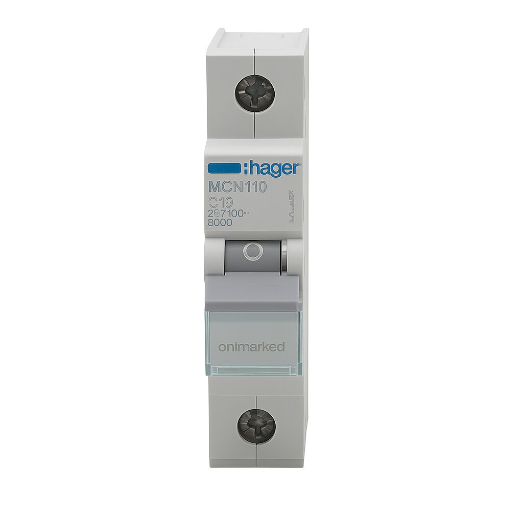 Hager 10A 1Pole 6Ka Miniature Circuit Breaker (MCB)