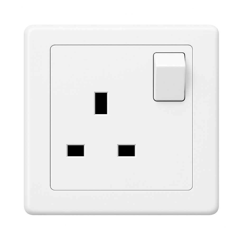 ABB 1 Gang 13Amp Switch Socket Single Pole, INORA BL224TVH, White