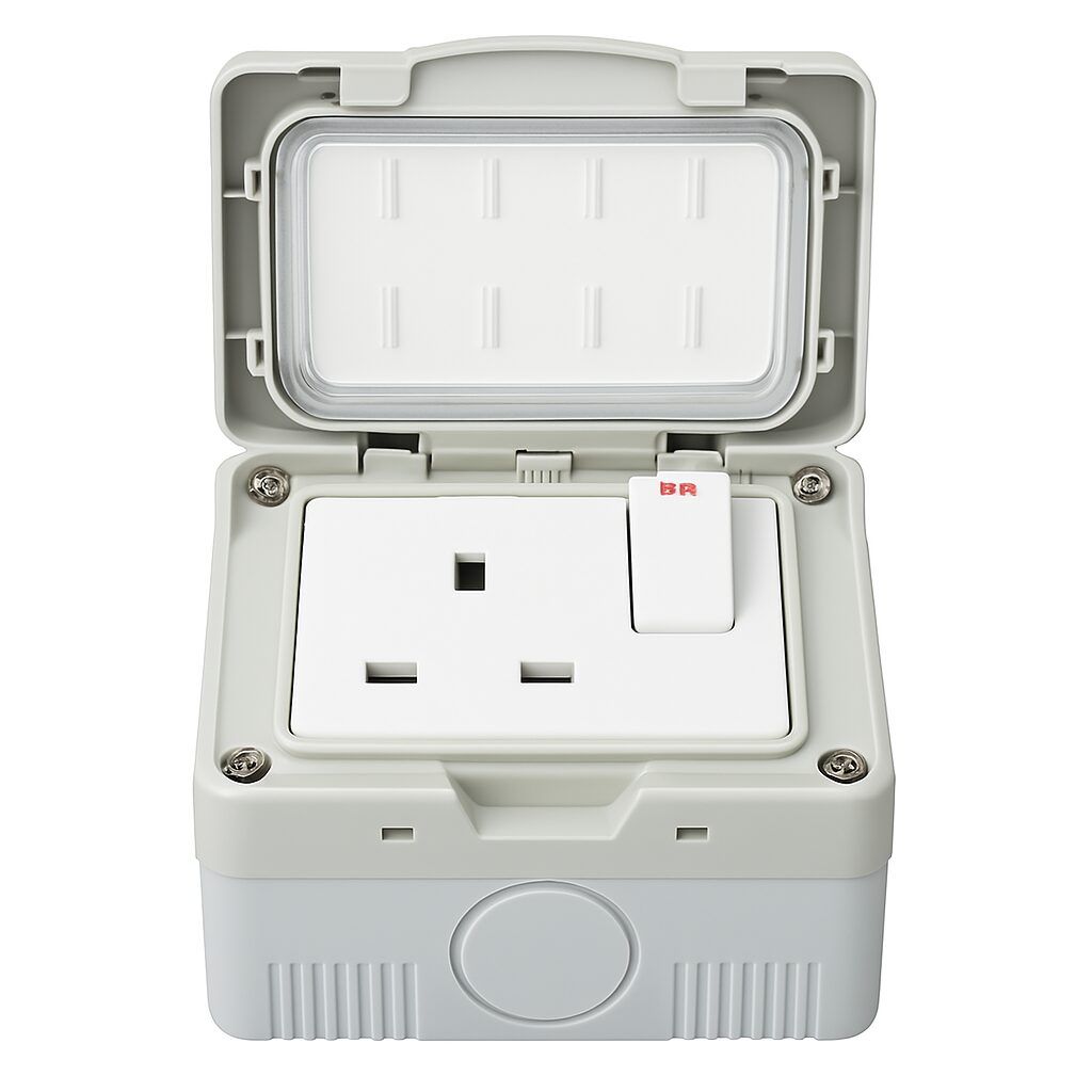 Selex IP55 13A Waterproof Single Socket