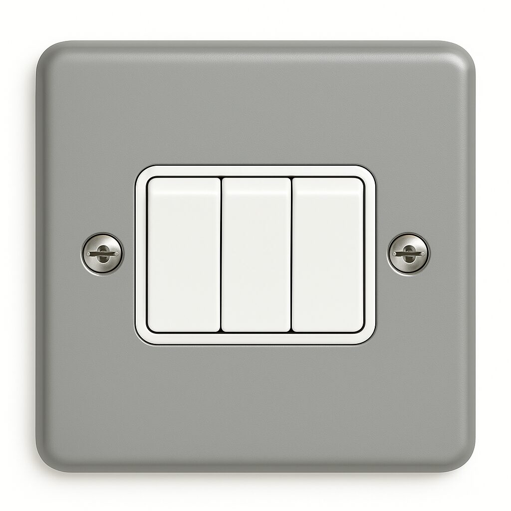 MK 10A 3 Gang 2 Way Switch