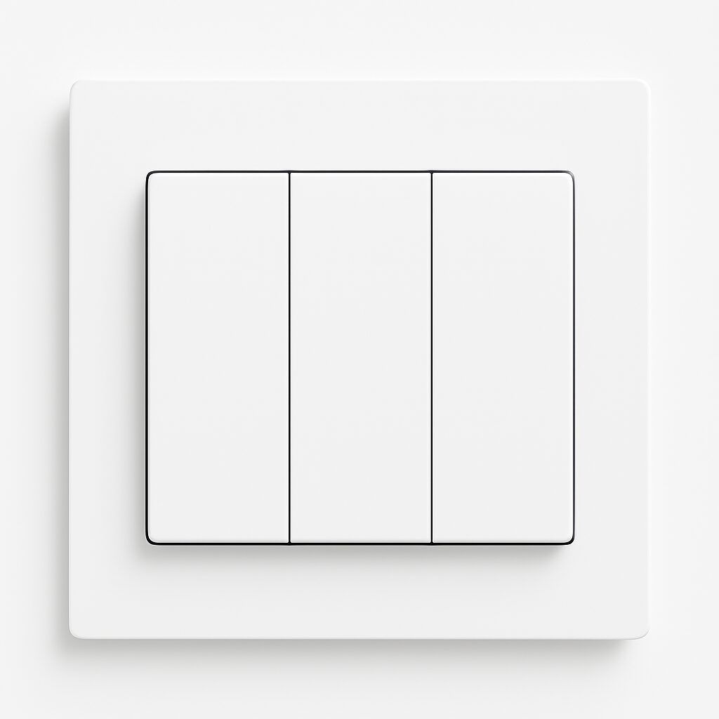 ABB 3 Gang 2 Way 10Amp Switch, Inora BL107, White