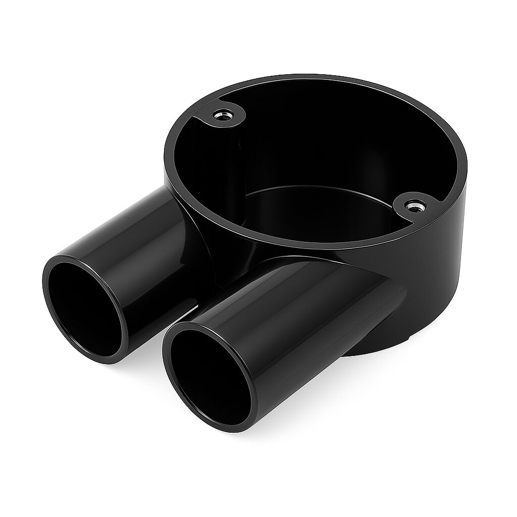 Decoduct 25mm U Way Circular Box