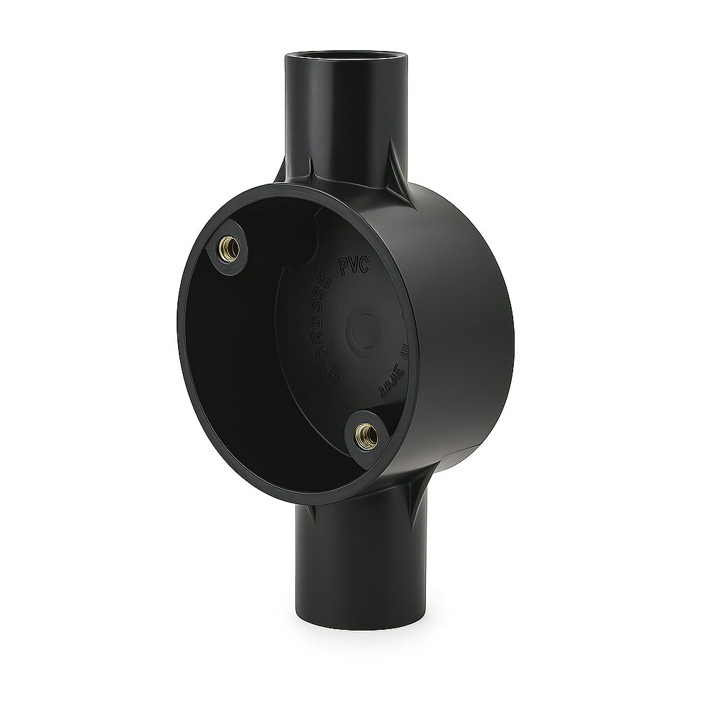 2 Way PVC Circular Box 20mm