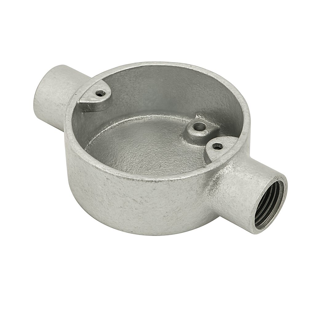 2 Way GI Circular Box 20mm