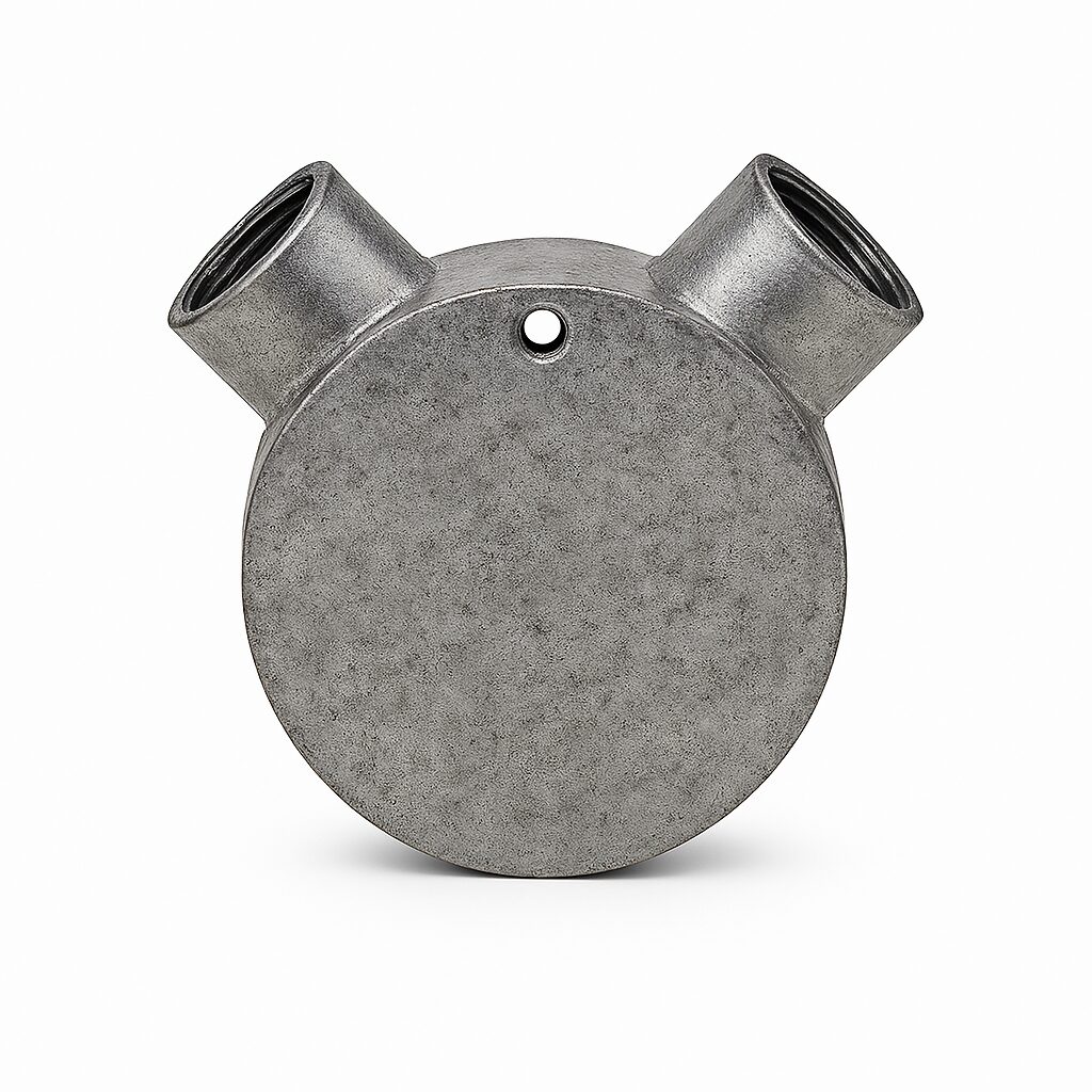 GI Circular Box Angle Way 25mm