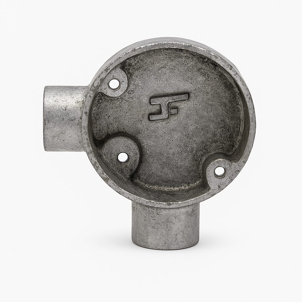 GI Circular Box Angle Way 20mm