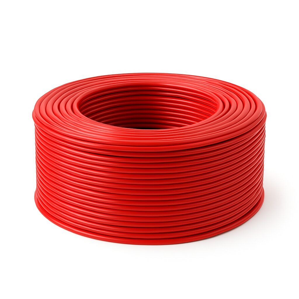 Ducab 10mm x 100 Yard PVC Single Core Cable - Blue - red UAE