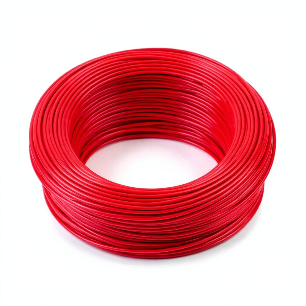 Oman 6mm x 100 Yard PVC Single Core Cable - Red