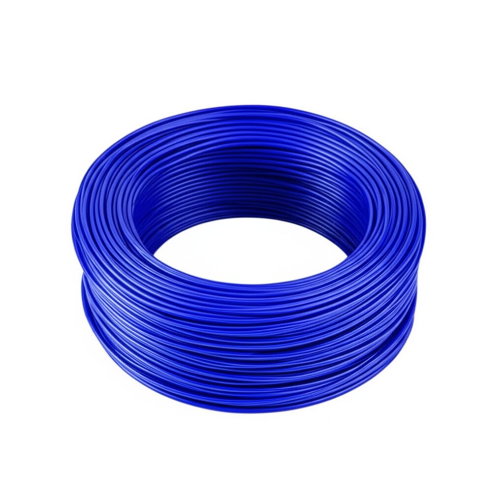 Ducab 4mm x 100 Yard PVC Single Core Cable - Black - blue