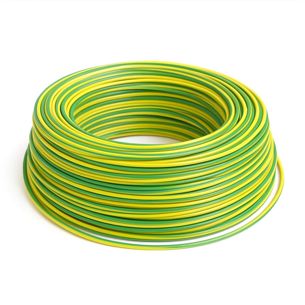 Ducab 1.5mm x 100 Yard PVC Single Core Cable - Yellow Green