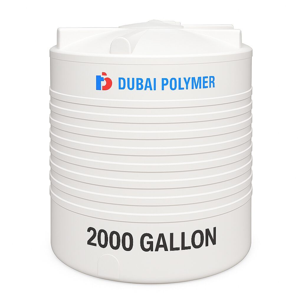 Dubai Polymer 2000 Gallon 3 Layer Vertical Water Tank