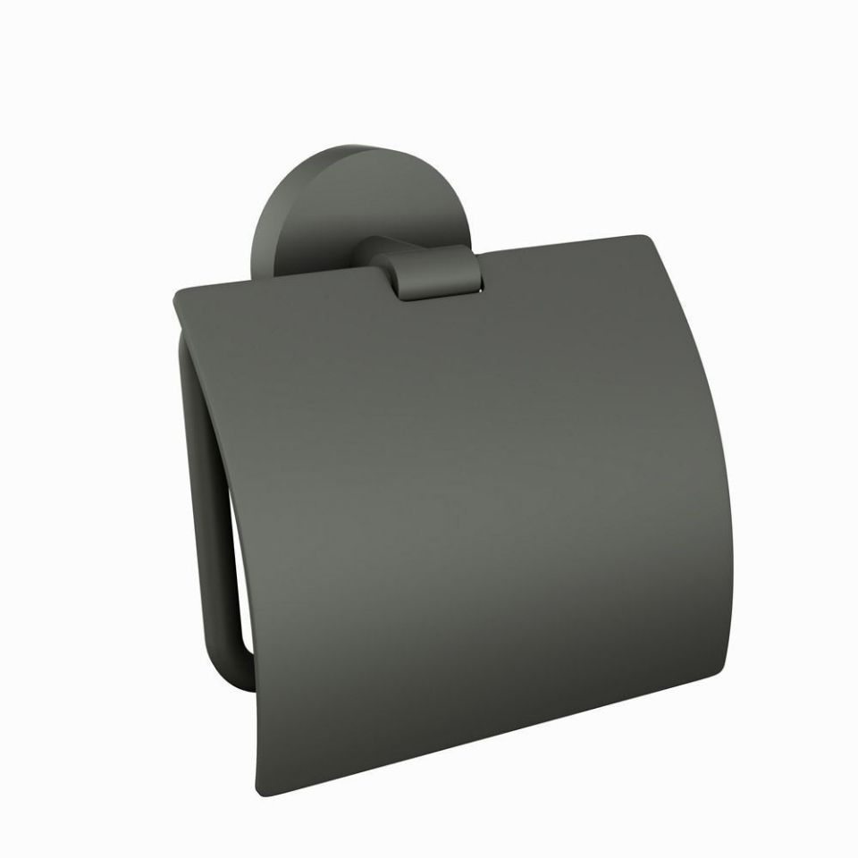 Jaquar Stainless Steel Lid Toilet Paper Holder - Chrome - graphite