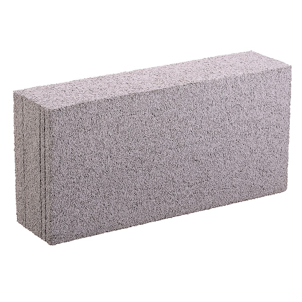 High-quality solid concrete blocks, 12 inches, durable construction material for walls and foundations in UAE.