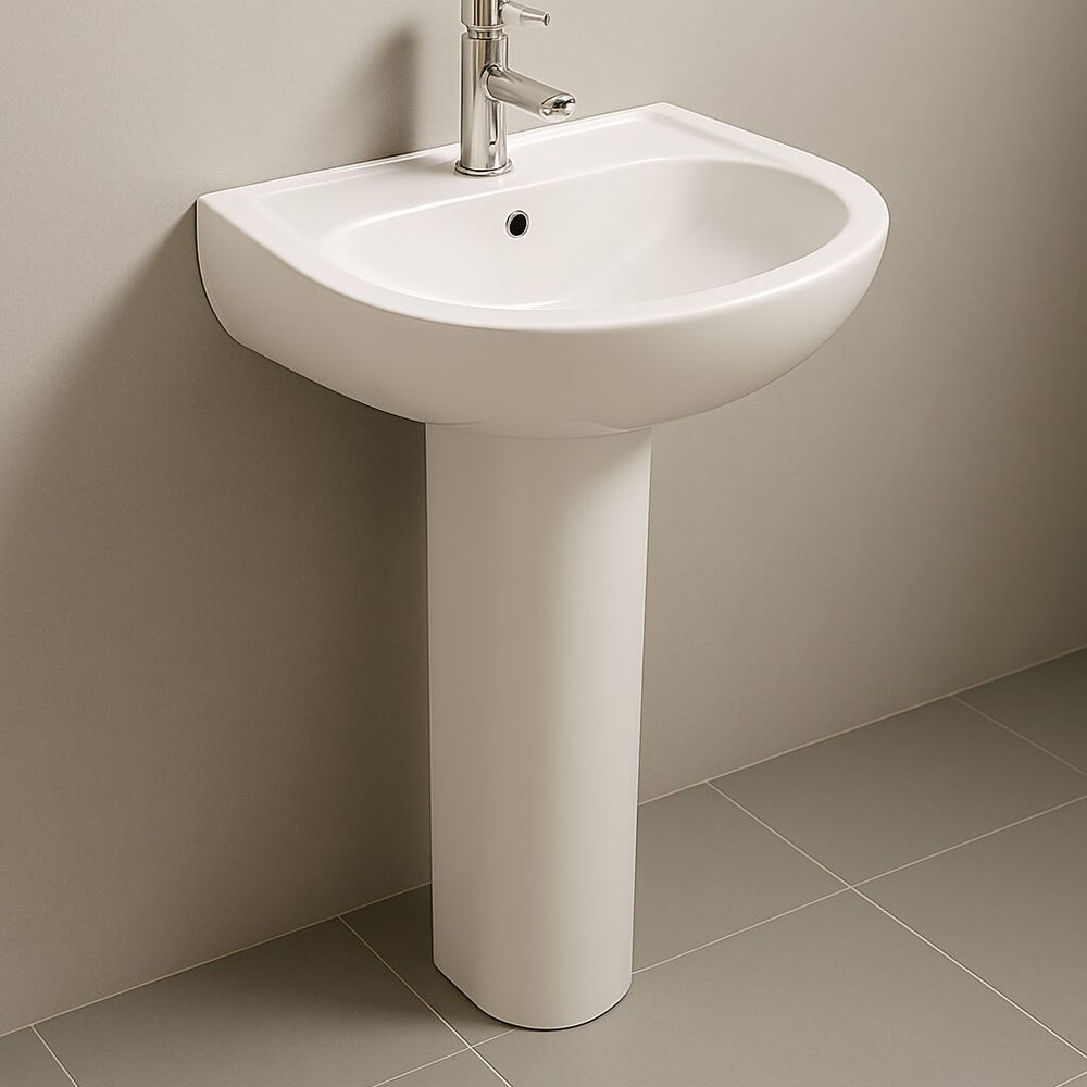 Milano Ece Nirvana Wash Basin with Pedestal - 2 Pcs UAE