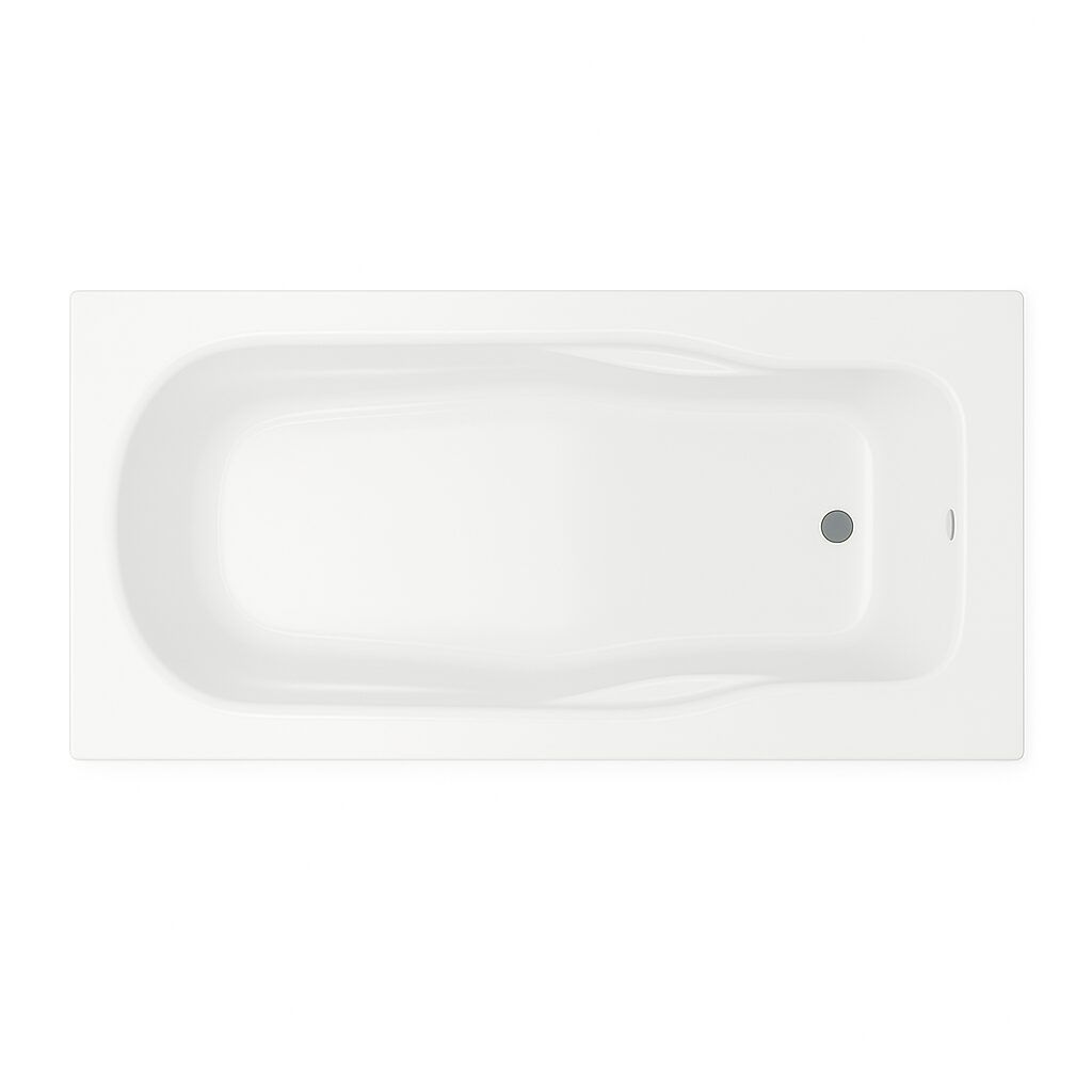 Milano Sanica 140400400073 1600 x 700 x 380mm Acrylic Bathtub