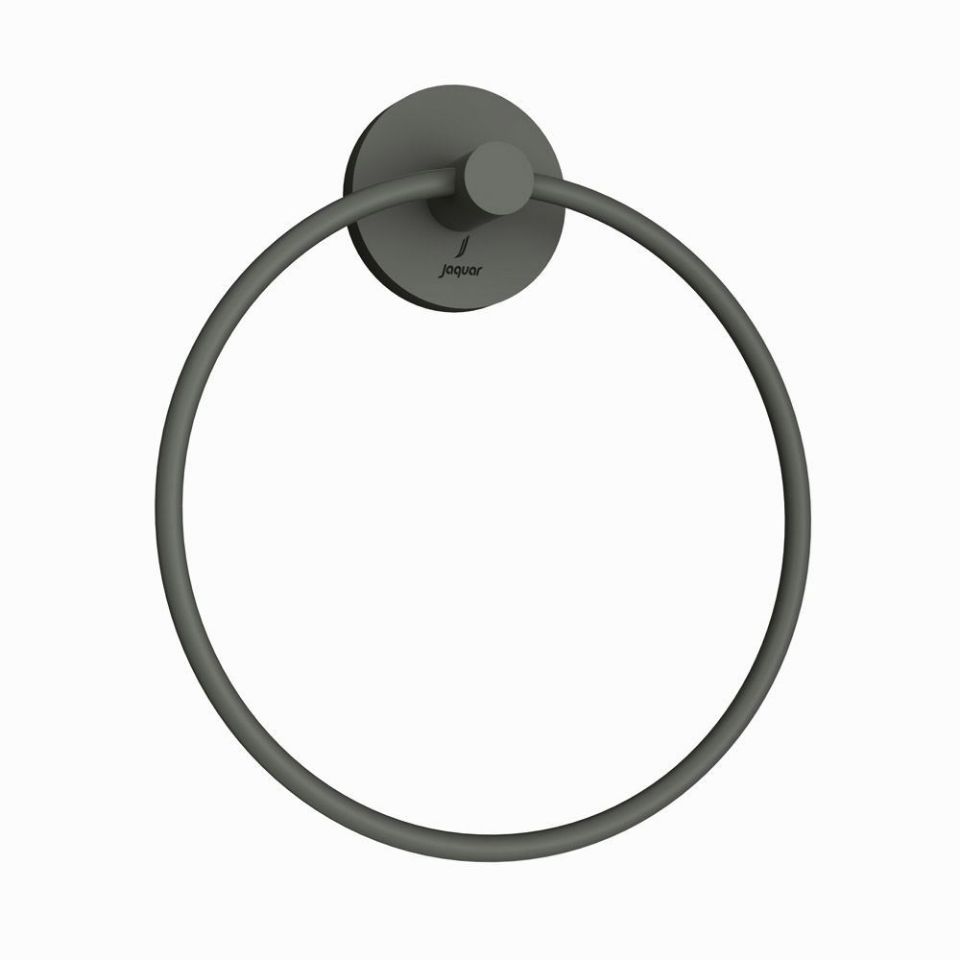 Jaquar Round Towel Ring - Black Matt