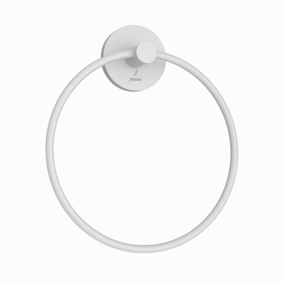 Jaquar Round Towel Ring - White Matt UAE