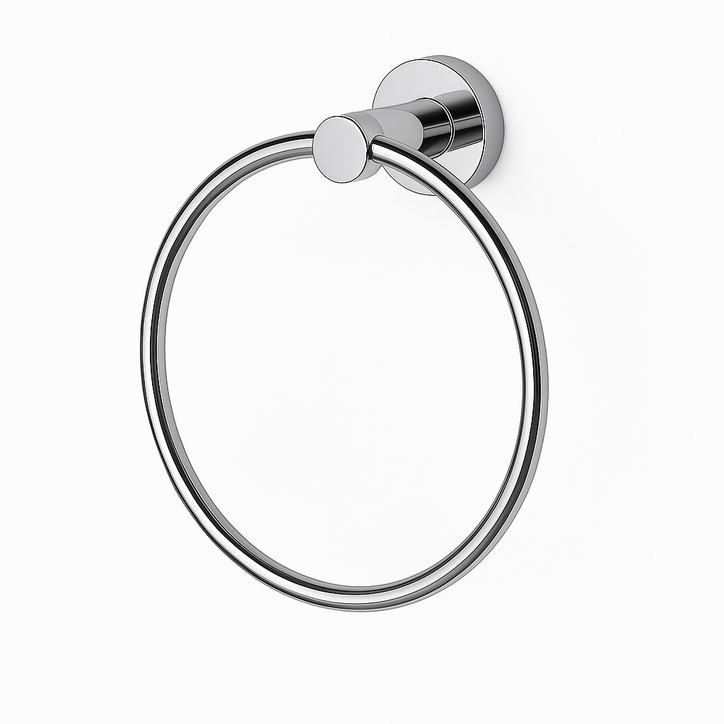 Milano Kika Chrome Towel Ring
