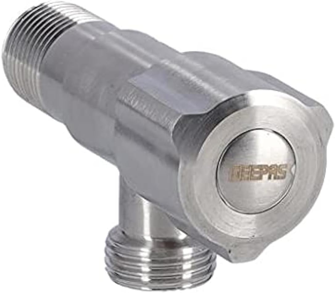 Geepas Angle Valve GSW61080 1/2 inch Chrome Plated Plumbing Solution UAE