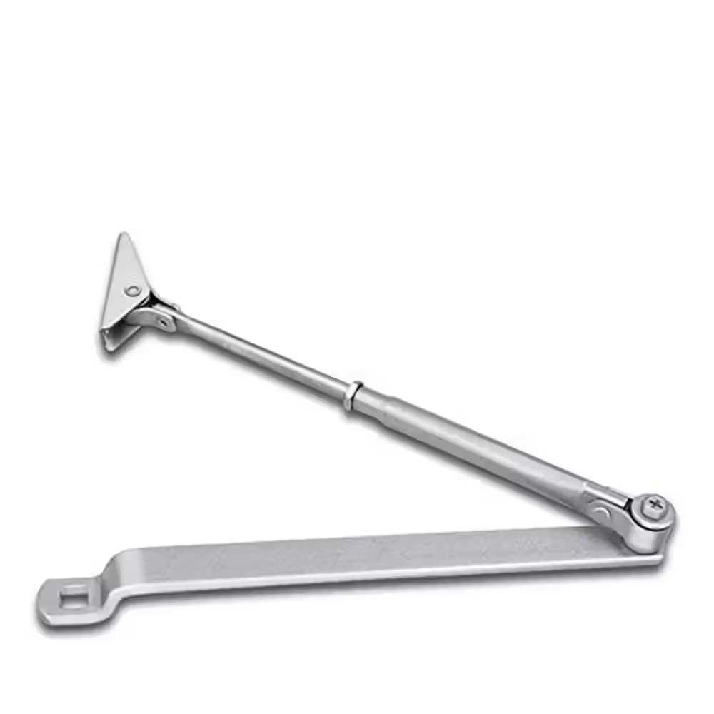 Silver Door Closer with Adjustable Speed Control