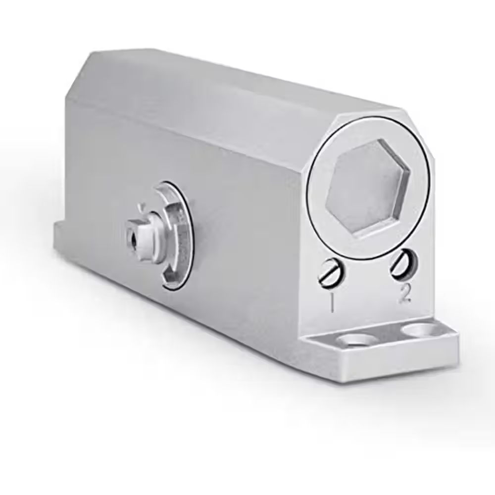 Silver Door Closer with Adjustable Speed Control - View 2
