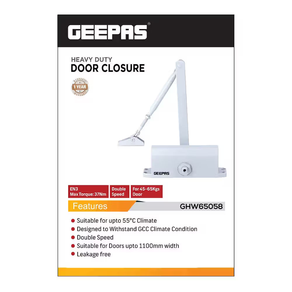 Geepas Door Closure - Heavy Duty Stainless Steel Spring Hinge GHW65058 - View 3