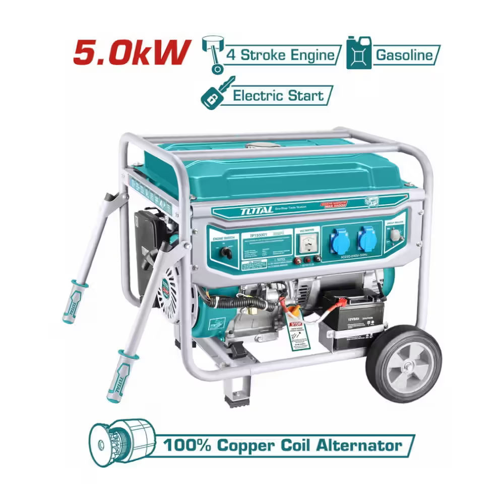 Total TP155001 5.5 KW Gasoline Generator - View 3