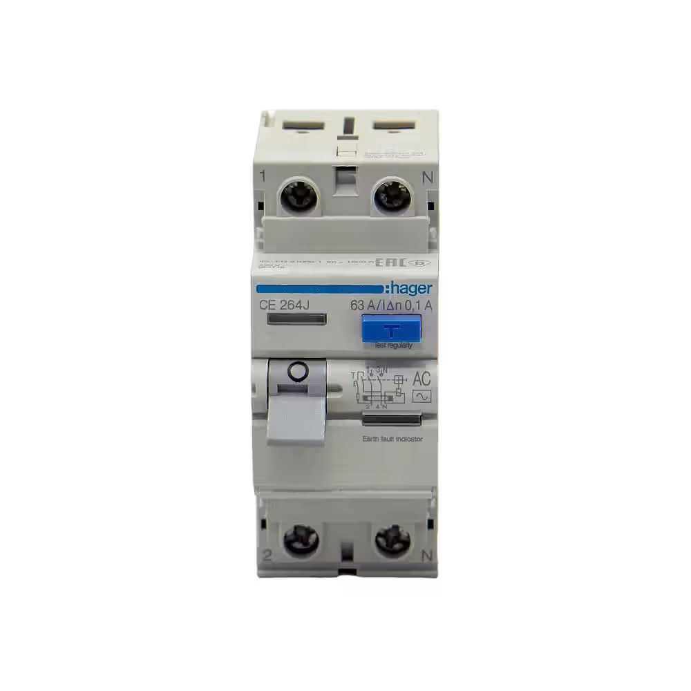 Hager CF285Z 100A 2P 300mA RCCB Earth Leakage Circuit Breaker (ELCB)