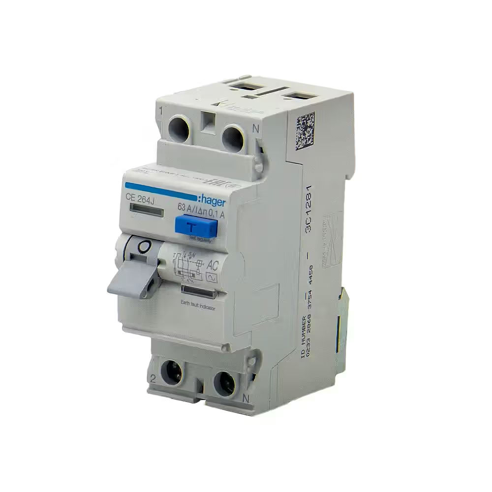 Hager CF285Z 100A 2P 300Ma RCCB Earth Leakage Circuit Breaker (ELCB)