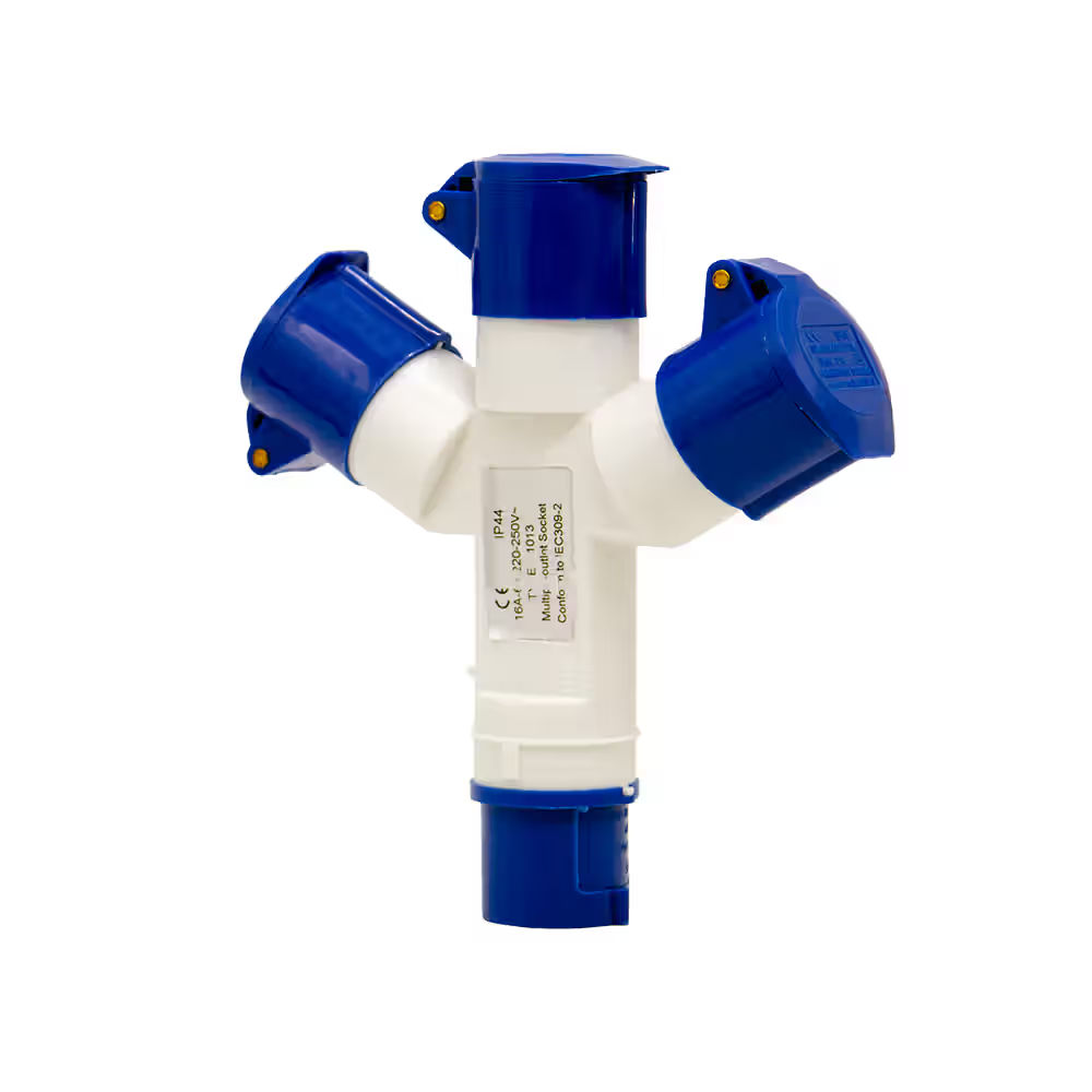 16A 3Pin 3Way Industrial Socket