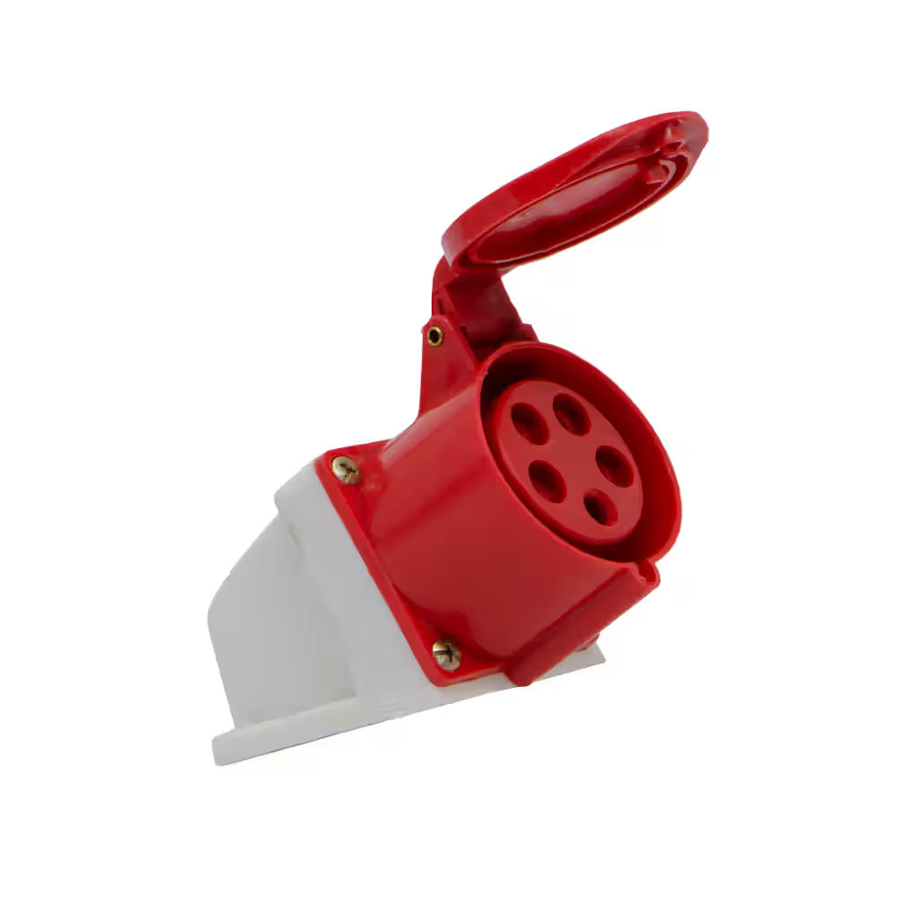 32A 5Pin Wall Mounted Industrial Socket - View 2