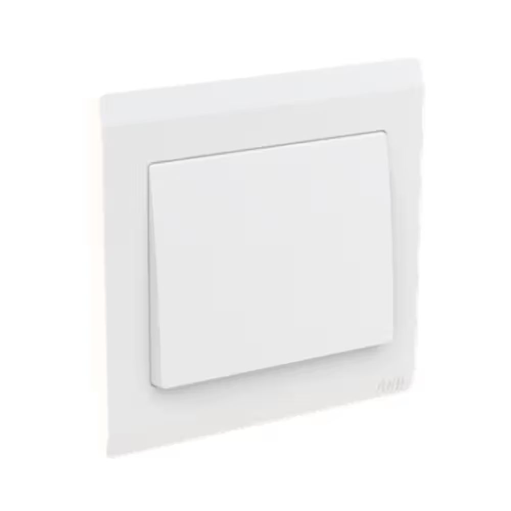 ABB 1 Gang 2 Way 10Amp Switch, Inora BL105, White - View 3