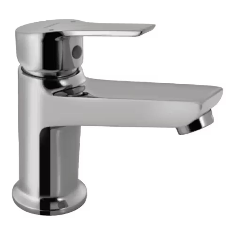 Essco Jaquar- 600 mm Long Braided Hoses & Single Lever High Neck Basin Mixer without Popup Waste - Chrome