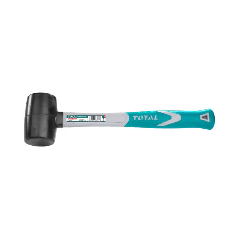 Total – 8oz Rubber Hammer with Fiberglass Handle - View 2