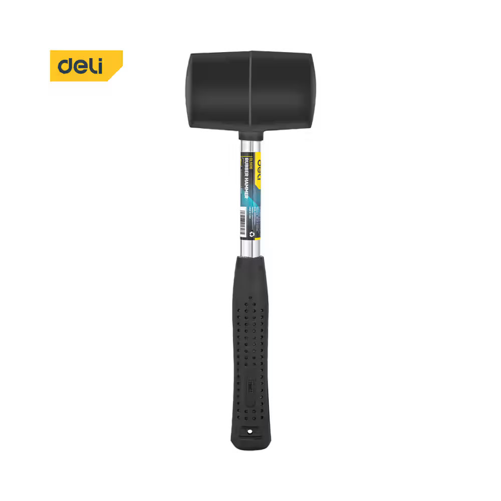 Deli -– 450g Rubber Hammer with Steel & Rubber Handle UAE