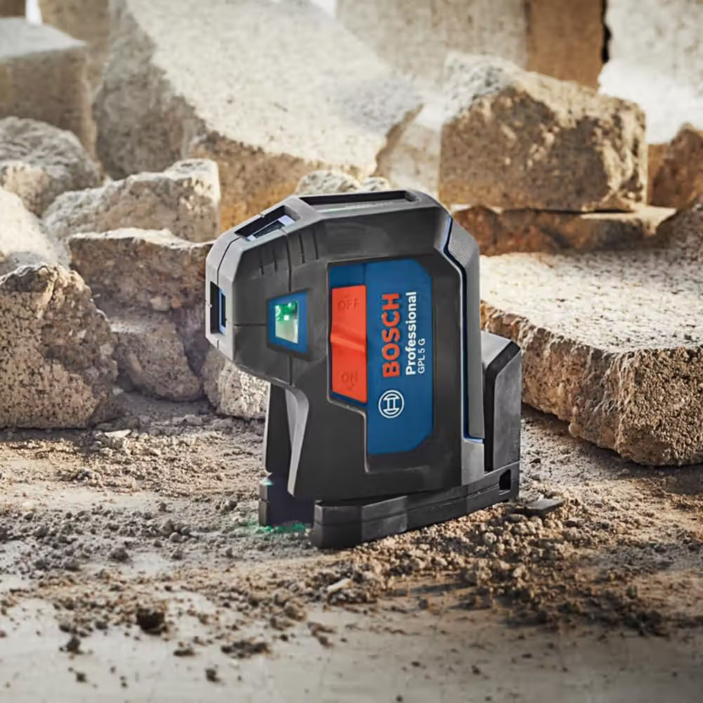 Bosch GPL 5 G Green Beam 5-Point Laser Level - View 4