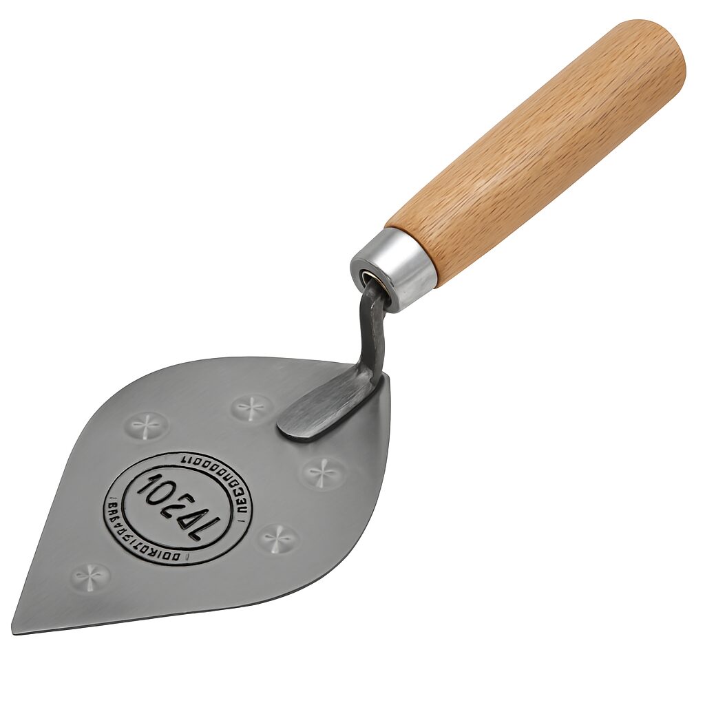 3" Point-Nosed Mason Trowel - Beige/Silver - View 2