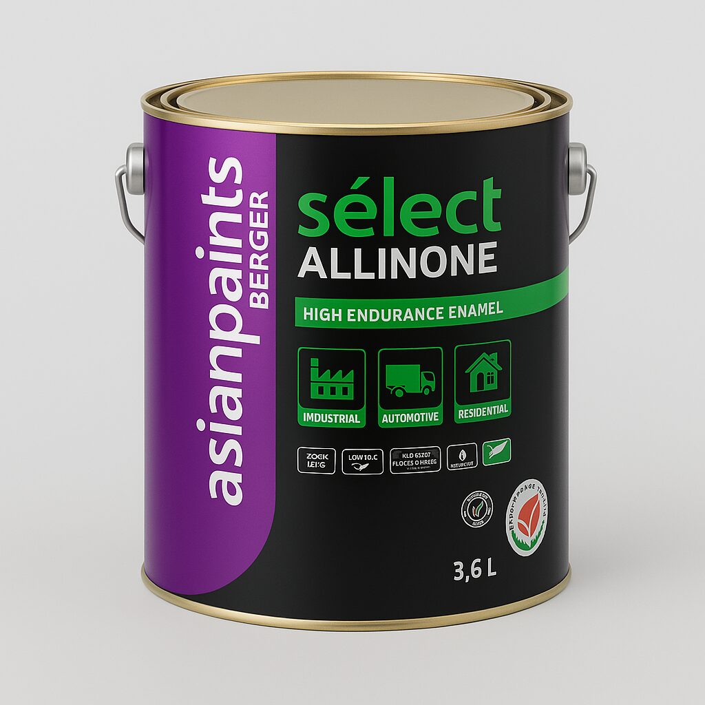 Asian Paints Berger All In One Enamel 3.6L - 801 Off White