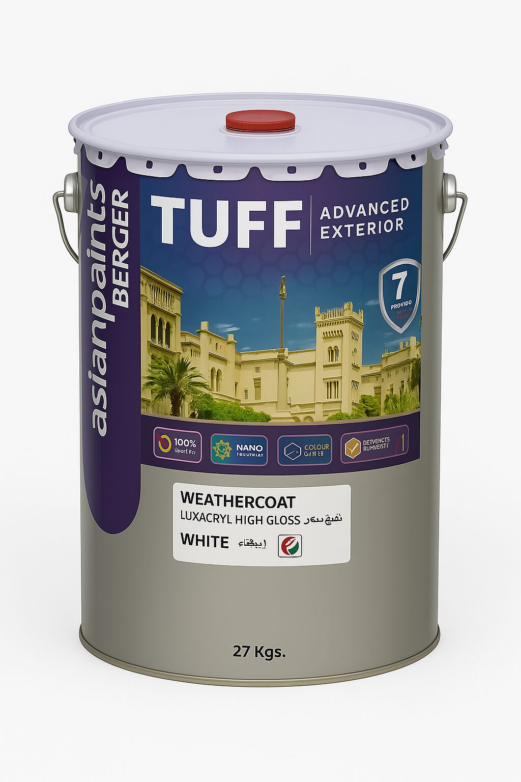 Asian Paints Berger Tuff Exterior Matt 27KG, T198