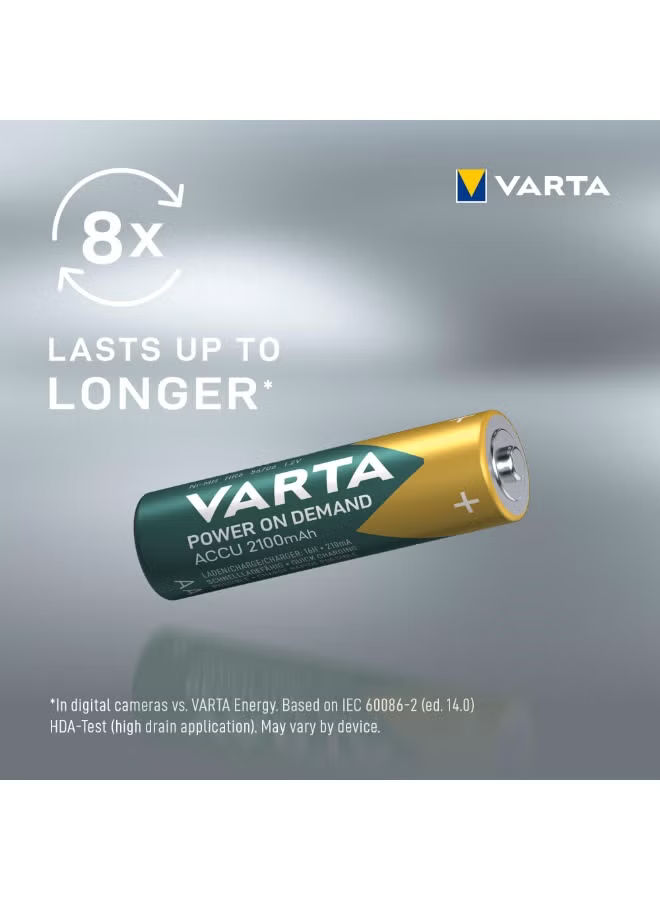 AA Rechargeable 4 pcs Ni-Mh battery ACCU 2100 mAh - View 6