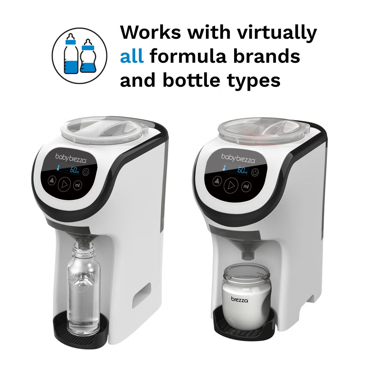 Baby Brezza Formula Pro Mini Baby Formula Mixer Machine Fits Small Spaces and is Portable for Travel– Bottle Makers Makes The Perfect Bottle for Your Infant On The Go, White - View 5