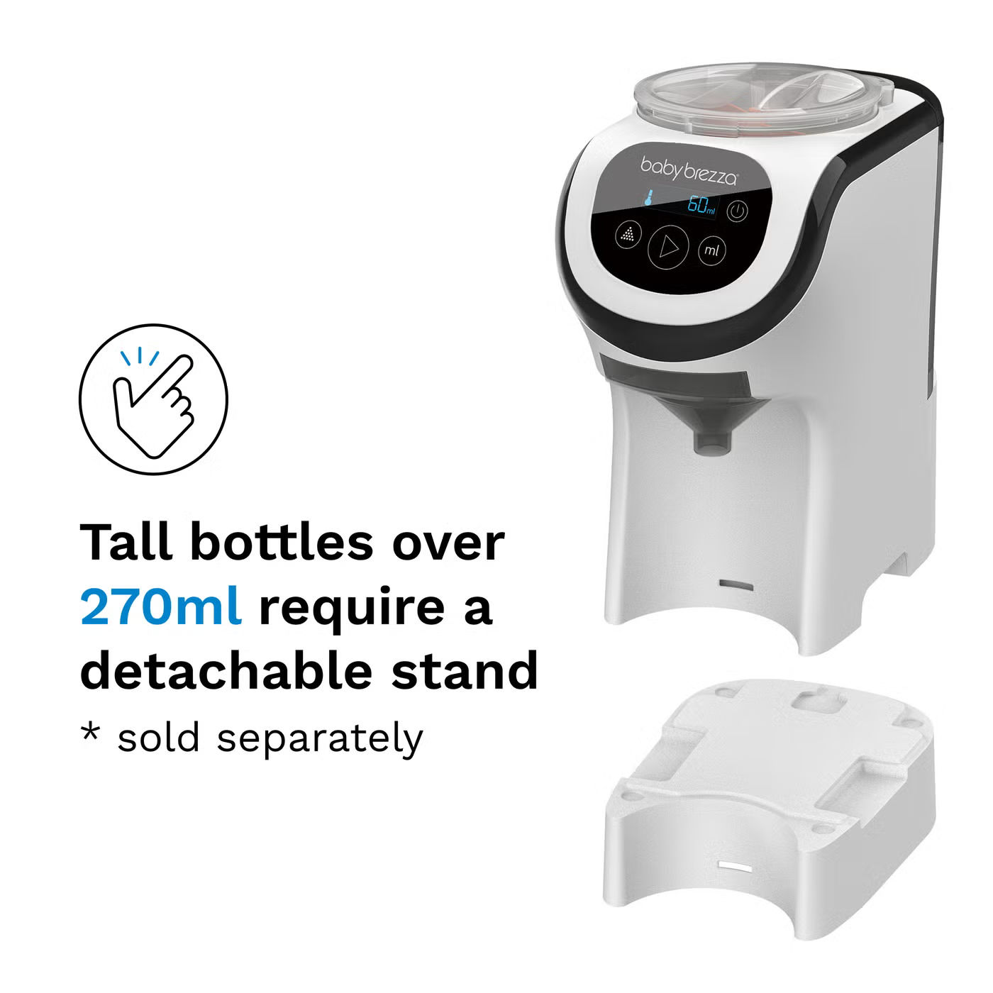 Baby Brezza Formula Pro Mini Baby Formula Mixer Machine Fits Small Spaces and is Portable for Travel– Bottle Makers Makes The Perfect Bottle for Your Infant On The Go, White - View 7