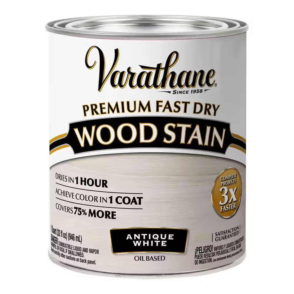 Rust-Oleum Varathane 1 Qt Premium Fast Dry Wood Stain - Antique White - View 2