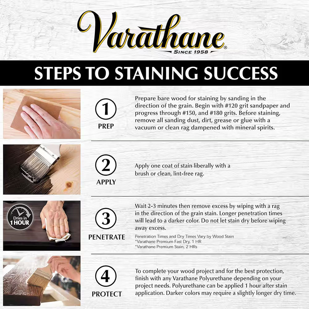 Rust-Oleum Varathane 1 Qt Premium Fast Dry Wood Stain - Antique White - View 7