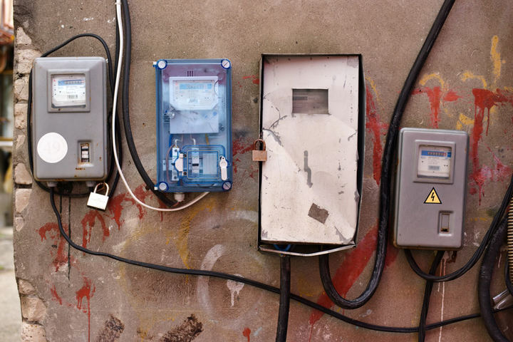 New electrical service panel installed to replace an outdated breaker box in a coastal Oregon home