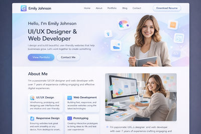 designer portfolio web design