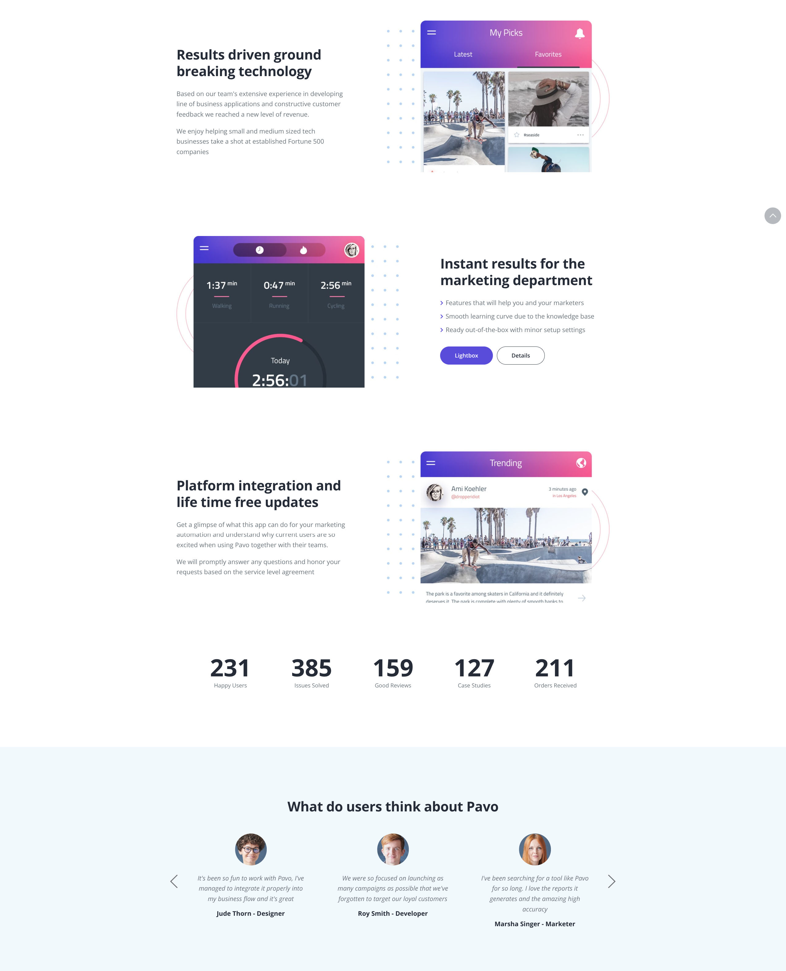 Pavo – Multi Page Tailwind CSS Website Template | Free Download