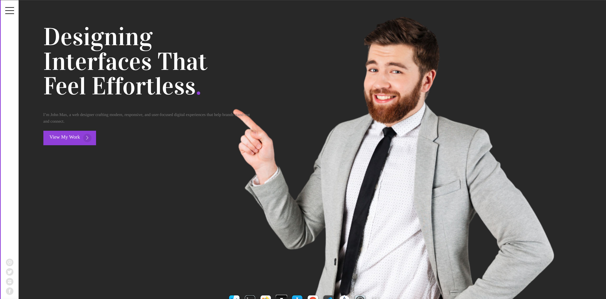 John Max – Modern Web Designer Portfolio Template