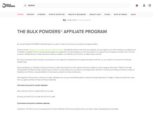 Bulk Powders Affiliate Program logo