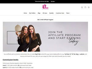 Big G Hair Affiliate Program logo